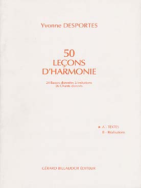 Illustration de 50 Leçons d'harmonie - Vol. A : Textes
