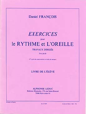 Illustration francois ex. ryth/oreille vol. 1 eleve