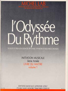 Illustration de L'Odyssée du rythme Vol. 1 : Initiation Musicale 3 - Livre du maître