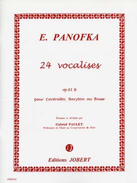 Illustration de 24 Vocalises op. 81 B (contralto, baryton ou basse)