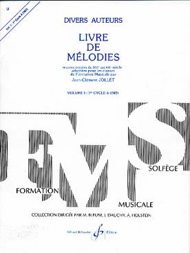 Illustration jollet livre de melodies vol. 1