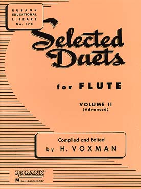 Illustration de Selected duets for flute - Vol. 2 (medium to advanced)