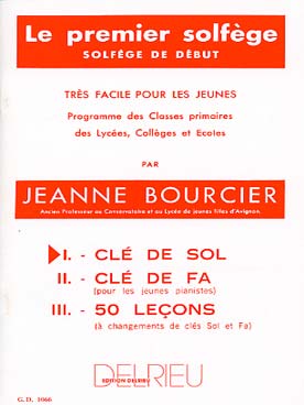 Illustration de Le Premier solfège - Vol. 1 : clé de sol