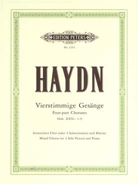 Illustration haydn airs a 4 voix et piano
