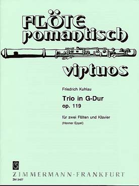 Illustration de Trio op. 119 en sol M pour 2 flûtes et piano