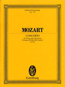 Illustration mozart concerto flute k 314 re maj