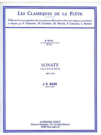 Illustration bach js partita bwv 1013 (class. 18)