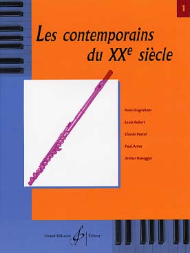Illustration de Les CONTEMPORAINS écrivent pour les instruments à vent (coll. Oubradous) - La Flûte Vol. 1 : Gagnebin, Aubert, Arma...
