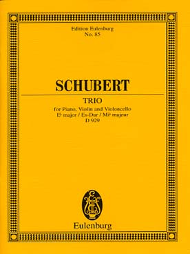 Illustration de Trio pour piano, violon et violoncelle op. 100 en mi b M (D 929)
