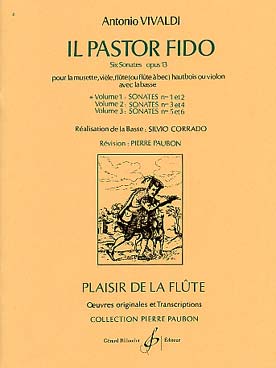 Illustration de 6 Sonates op. 13 "Il Pastor Fido" - éd. Billaudot Vol. 1 : N° 1 et 2