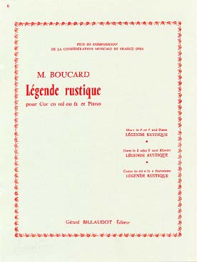 Illustration de Légende rustique pour cor en mi ou en fa