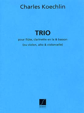 Illustration koechlin trio op. 92 pour fl/cl/basson