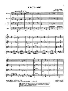 Illustration de Quatuors à cordes faciles - Vol. 1