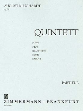 Illustration klughardt quintette op. 79 (conducteur)