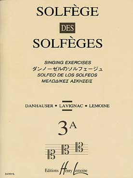 Illustration de SOLFEGE des solfèges - Vol. 3 A 3 clés ut 1, ut 2, ut 3 s/a
