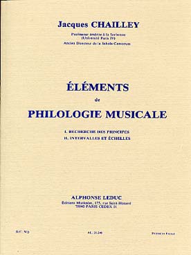 Illustration de Éléments de philologie musicale