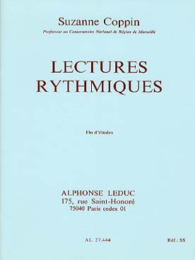Illustration de Lectures rythmiques Degré Fin d'Études