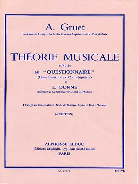 Illustration de Théorie musicale, adaptée au questionnaire de DONNE