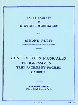 Illustration petit (s) cours dictees musicales vol. 1