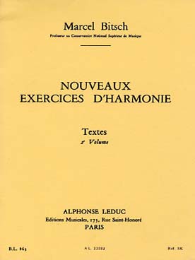 Illustration de Nouveaux exercices d'harmonie - Vol. 2 : Textes