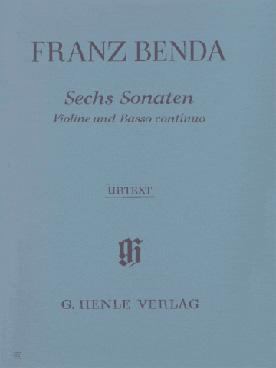 Illustration benda sonates (6) violon basse continue