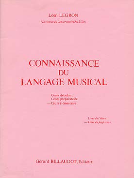 Illustration de Connaissance du langage musical - Vol. 3 : Élémentaire (professeur)