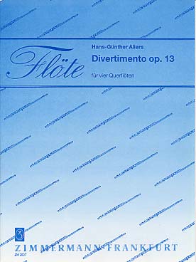Illustration allers divertimento op. 13 pour 4 flutes