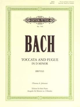 Illustration de Toccata et fugue BWV 565 en ré m - éd. Peters