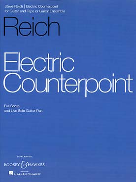 Illustration de Electric counterpoint pour guitare et bande magnétique ou ensemble de 10 guitares + 2 basses (conducteur + partie de guitare solo)