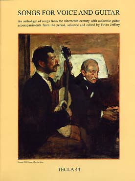 Illustration de SONGS FOR VOICE AND GUITAR : anthologie de 33 airs du 19e siècle, avec accompagnements originaux - édition brochée