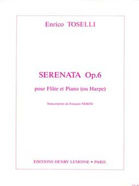 Illustration de Serenata op. 6 pour flûte et piano ou harpe (tr. F. Nerini)