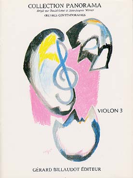 Illustration de PANORAMA (coll. d'œuvres contemporaines) - Violon 3 : œuvres de Gillet, Chirol, Paulet, Zourabichvili, Korelis