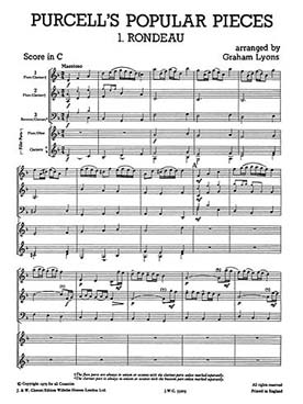 Illustration de MIXED BAG : ensembles variables pour bois (C + P) - N° 3 : PURCELL Pièces populaires