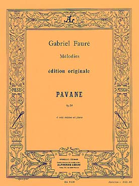 Illustration de Pavane op. 50 pour 4 voix mixtes et piano