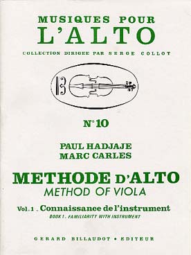 Illustration de Méthode d'alto - Vol. 1 : Connaissance de l'instrument