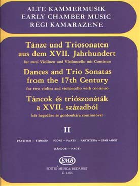 Illustration danses et sonates en trio vol. 2
