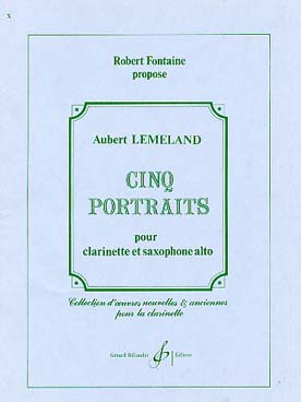 Illustration de 5 Portraits (clar. si b et sax alto)