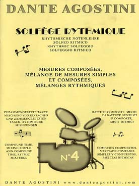 Illustration de Solfège rythmique - Vol. 4 : mesures composées, mélange