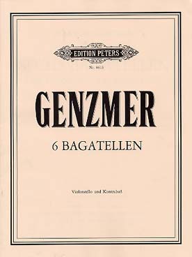Illustration genzmer 6 bagatelles cello/contrebasse
