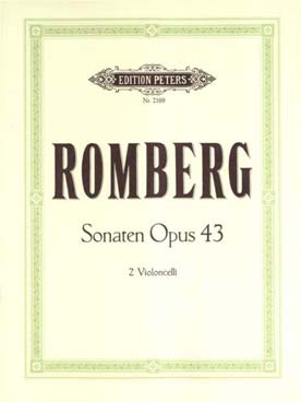 Illustration de 3 Sonates op. 43 pour 2 violoncelles