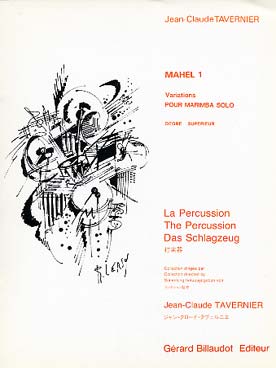 Illustration de Mahel 1, variations pour marimba solo