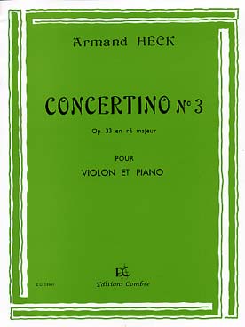 Illustration heck concertino n° 3 op. 33 en re maj