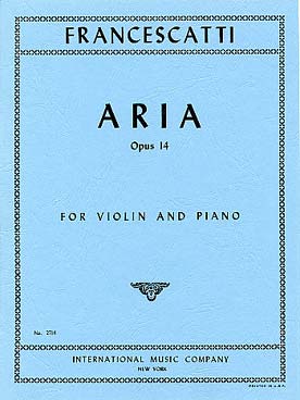 Illustration francescatti aria op. 14