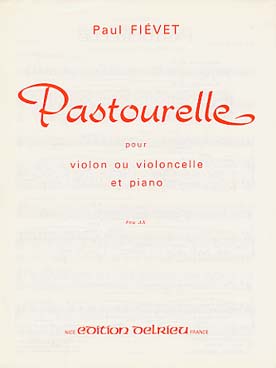 Illustration de Pastourelle pour violon (ou violoncelle) et piano