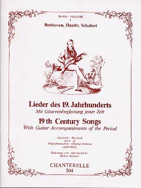 Illustration de LIEDER CHANT et GUITARE (anthologie) - Vol. 1 : Beethoven, Haydn, Schubert
