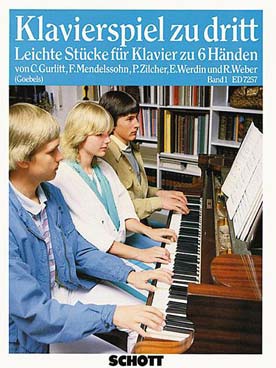 Illustration de KLAVIERSPIEL ZU DRITT - Vol. 1