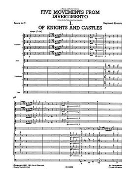 Illustration de JUST BRASS : musique pour ensemble de cuivres (C + P) - N° 42 : PREMRU 5 Movements from divertimento