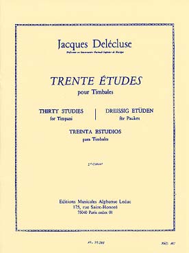 Illustration de 30 Études pour timbales - Vol. 2