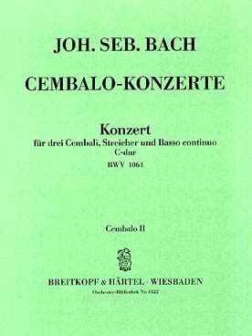 Illustration de Concerto BWV 1064 en do M pour 3 clavecins et orchestre à cordes - Clavecin 2
