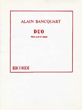 Illustration bancquart duo pour alto et harpe